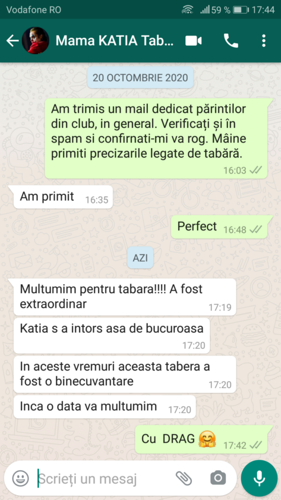 Recenzie tabără Brasov Be You Club București